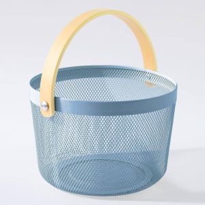 Metal Mesh Baskets round (25x18x17cm)