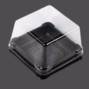 Cake Slice Dome Square 4 inches /each