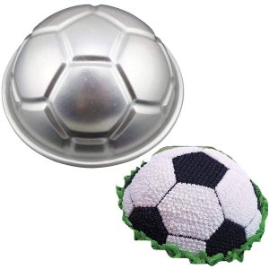 Metal Soccer Ball  Cake Mold 15x7cm or 6inches /each