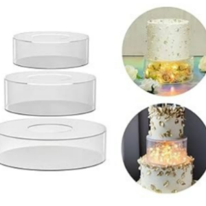 Acrylic Fillable Cake Display Diam 6inch x10(H)cm