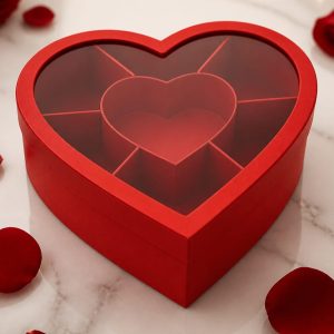 Heart Multi-partition Gift Box 34.5x31x11.1cm
