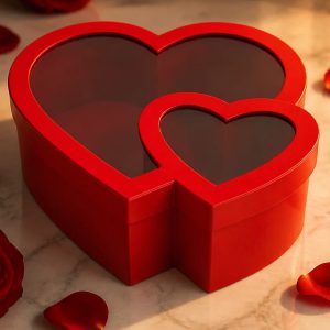 Double Heart Gift Box  30.5x28x11cm