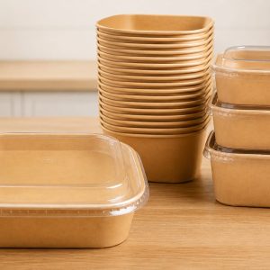 Kraft Square Bowl 750ml